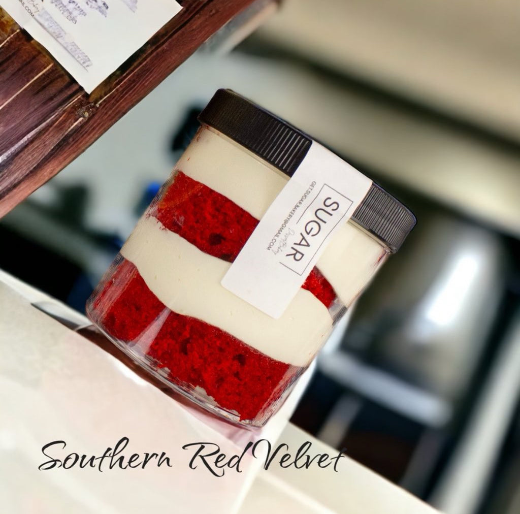 Red Velvet Sugar Jar