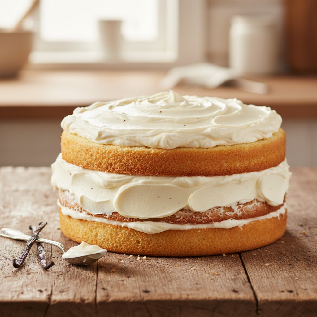 Vanilla w/ Madagascar Vanilla Frosting